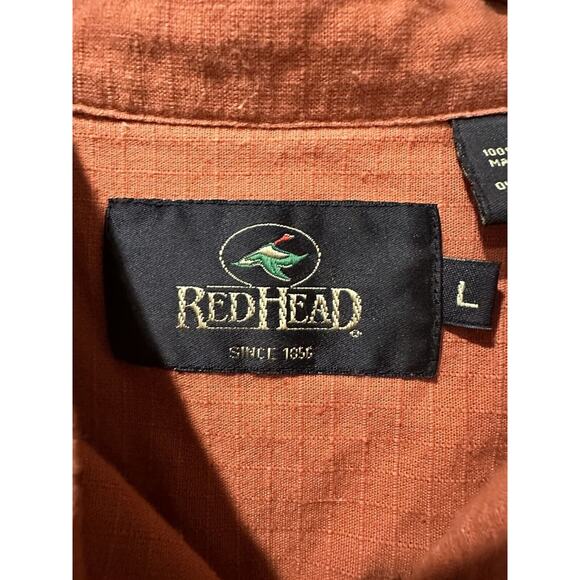 Vtg Red Head Wild Turkey Embroidered Button Up Shirt XL Mens - Picture 3 of 5